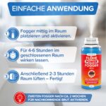 Patronus Flöhe Power Fogger 2x150ml – Sofortwirksamer Flohvernebler für die Wohnung – Bild 5