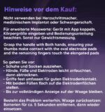 GE Smart Körperfettwaage mit 8-Elektroden & Handsensoren – 27 Analysewerte bis 180 kg – Bild 8