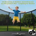 Devoko Gartentrampolin mit Sicherheitsnetz & GS-Zertifikat – Kindertrampolin für sicheren Sprungspass – Bild 11