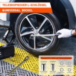 IMAYCC Scherenwagenheber 2.5T – Universales Auto-Notfallset mit Radmutternschlüssel – Bild 4