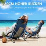 Portal Campingstuhl 2er Set – Faltbar mit Getränkehalter bis 180 kg Tragkraft – Bild 7