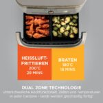 Ninja Foodi FlexDrawer AF500EUSD – 10,4 L Dual Zone Heissluftfritteuse mit MegaZone – Bild 7