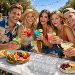 Eiswürfelform mit Deckel für 200 Eiswürfel – Stapelbarer Behälter für Whisky & Cocktails – Bild 7
