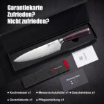 PAUDIN Kochmesser 20 cm – Profi Chefmesser aus Carbon Edelstahl mit ergonomischem Griff – Bild 8