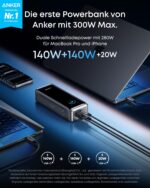 Anker Prime Powerbank 26250mAh 300W – Schnellladegerät für MacBook & iPhone mit App-Steuerung – Bild 2