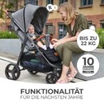 Kinderkraft GRANDE PLUS Kinderwagen – Zusammenklappbar mit einer Hand, Geburt bis 22 kg – Bild 3