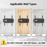 BONTEC TV Wandhalterung 26-60 Zoll – Schwenkbar, neigbar, ausziehbar bis 500mm – Bild 7