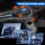 INGJER Drehmomentschlüssel 1/2 Zoll 20-220 Nm – TÜV GS geprüft, 6-teilig mit Adapter – Bild 7