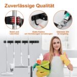 OMerima 2er Set Edelstahl Besenhalterung – 10 Halter + 8 Haken für Wandmontage – Bild 5