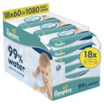 Pampers 99% Water Baby-Feuchttücher 1080er Pack – Sanfte Reinigung für empfindliche Babyhaut