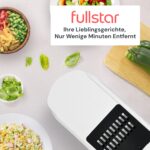 Fullstar 6-in-1 Gemüseschneider mit Behälter – Mandoline & Käsereibe Weiß – Bild 10