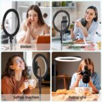 ATUMTEK 12" Ringlicht mit 63" Stativ – Professionelle LED-Beleuchtung für Content Creator – Bild 5