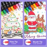 Artecho Acrylstifte 60 Farben – Dual-Tip Marker mit Pinsel & feiner Spitze für kreative Projekte – Bild 3