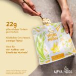 Alpha Foods Vegan Protein Pulver 1200g – 22g Protein pro Portion, Vanille – Bild 3