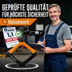 HANSEWERK Scherenwagenheber 2t mit Ratsche – Fahrzeugschutz für PKW & SUV – Bild 6