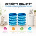 Angelcare 8er-Pack Nachfüllkassetten für Windeleimer Comfort Plus – Geruchsdicht – Bild 6