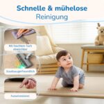 BabybeFun Krabbelmatte 150x150cm – 3cm Polsterung für sicheres Spielen & Krabbeln – Bild 7