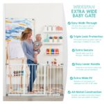 Regalo Schutzgitter Breite 73–147 cm mit Druckbefestigung & 3 Verlängerungs-Kits – Bild 5