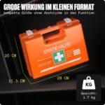 WERKSTEIN® Erste Hilfe Kasten DIN 13157:2021 – Verbandskasten mit Wandhalterung für Betrieb & Zuhause – Bild 7