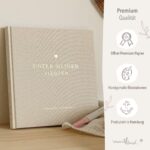 mintkind® Schwangerschaftstagebuch Leinen – 112 Seiten Hardcover mit Sticker Set für werdende Mütter – Bild 6