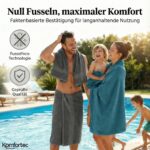 Komfortec 8er Handtücher Set – 100% Baumwolle Frottee, 4 Badetücher & 4 Handtücher – Bild 6