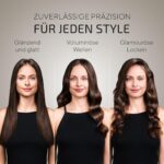 hihair Glätteisen mit Gleam-Flow Ionen-Technologie & LCD-Display – Schnelles Styling für seidig glattes, glänzendes Haar – Bild 7