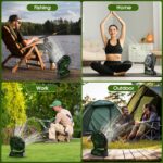 PDBEST Akku-Ventilator 20000mAh mit LED-Laterne – Tragbarer Campingventilator USB-C – Bild 7