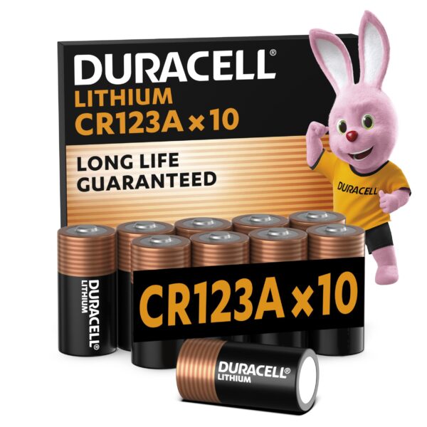 Duracell CR123 Lithium Batterie 3V – 10er Pack High Power für Kameras & Geräte