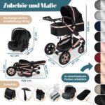 KESSER Loops 4 in 1 Kombikinderwagen – Komplettset von Geburt bis Kleinkindalter – Bild 2