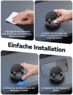 JOYROOM Handyhalterung Auto Armaturenbrett mit Gel & Saugnapf – Universal bis 19 mm – Bild 7