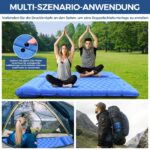 NAPASA Isomatte 14 cm – Aufblasbare Camping-Matratze mit Fußpumpe & Kissen – Bild 5