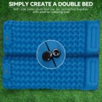 FORRINX Isomatte mit Kissen & Fussluftpumpe – Ultraleichte Campingmatte 950g für Wandern & Outdoor – Bild 6