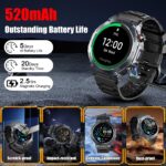 Jugeman Smartwatch Herren 1,43" AMOLED – Militär GPS Fitnessuhr mit 160+ Sportmodi & 20 Tage Akku – Bild 8