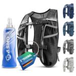 SASMO Sports Laufweste Damen & Herren – Ultraleicht, atmungsaktiv mit 8 Taschen