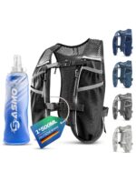 SASMO Sports Laufweste Damen & Herren – Ultraleicht, atmungsaktiv mit 8 Taschen