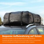 Amazon Basics Dachbox 425L wasserdicht – Faltbare Dachgepäckträger Tasche mit 8 Spanngurten – Bild 6