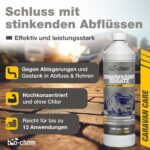 bio-chem Grauwassertank Zusatz Konzentrat 2x1L – Chlorfreier Tank-Reiniger für Wohnmobile – Bild 2