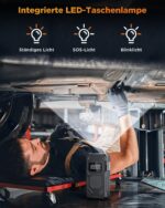 Tiiletzote Elektrische Luftpumpe 150PSI – Akku Kompressor mit LED-Display für Auto & Fahrrad – Bild 6