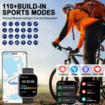 Jugeman Smartwatch 1.91" HD – Fitness Tracker mit Herzfrequenz, 110+ Sportmodi & IP68 Wasserdicht – Bild 5