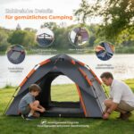 mayhike Pop-Up Wurfzelt 2 Personen – Automatik Campingzelt wasserdicht 3000mm mit 2 Türen – Bild 6