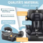KIDIZ Autokindersitz i-Size mit Isofix 100-150cm – Mitwachsender Kindersitz Gruppe 1/2/3 – Bild 9