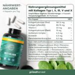 Primal Multi Collagen Kapseln – 5 Kollagentypen mit Vitamin C für Haut & Gelenke – Bild 2