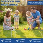 WOODENFUN Holz Krocket Set für 4 Spieler – Gartenspass für Kinder & Erwachsene – Bild 6