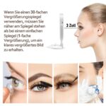 MOMOKUBA 30x Vergrößerungsspiegel mit LED-Beleuchtung & Saugnapf – Kosmetikspiegel für Badezimmer – Bild 8