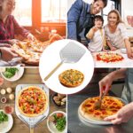 Pizzaschieber perforiert 39,5 x 30 cm – Professionelle Aluminiumlegierung mit Holzgriff – Bild 6