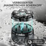 kensen Kopfrasierer Herren – 6D-Schwimmkopf, wasserdicht & 160 Min Akkulaufzeit – Bild 4