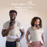 Boba Babytragetuch ab Geburt bis 15 kg – Ergonomische Babytrage aus Baumwollfrottee – Bild 2