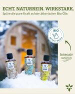Heldengrün BIO Saunaaufguss Set 3er – Naturreine Duftmischungen für bis zu 60 Aufgüsse – Bild 2