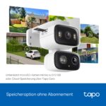 Tapo C246D WLAN Überwachungskamera Aussen – Dual-Objektiv 2K mit Smart Tracking & KI-Erkennung – Bild 10