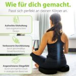 feela® Orthopädisches Sitzkissen Medium – Ergonomisches Design mit Memory-Schaum für Büro & Auto – Bild 3